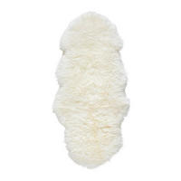 SCHAFFELL 65/145 cm Albany Weiß  - Weiß, Trend, Fell (65/145cm) - Linea Natura
