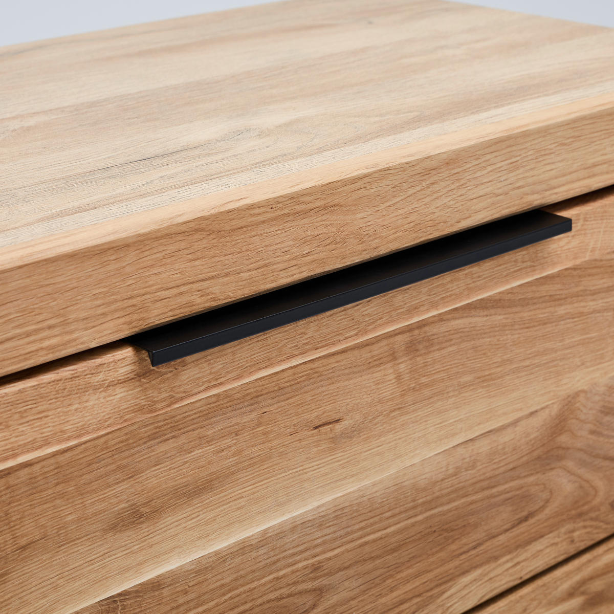 SCHUHSCHRANK Eiche teilmassiv Eichefarben  - Eichefarben/Schwarz, KONVENTIONELL, Holz/Holzwerkstoff (80/107/40cm) - Carryhome