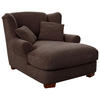 XXL-SESSEL - Dunkelbraun, ROMANTIK / LANDHAUS, Holz/Textil (120/101/142cm) - Sit & More