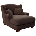 XXL-SESSEL - Dunkelbraun, ROMANTIK / LANDHAUS, Holz/Textil (120/101/142cm) - Cantus