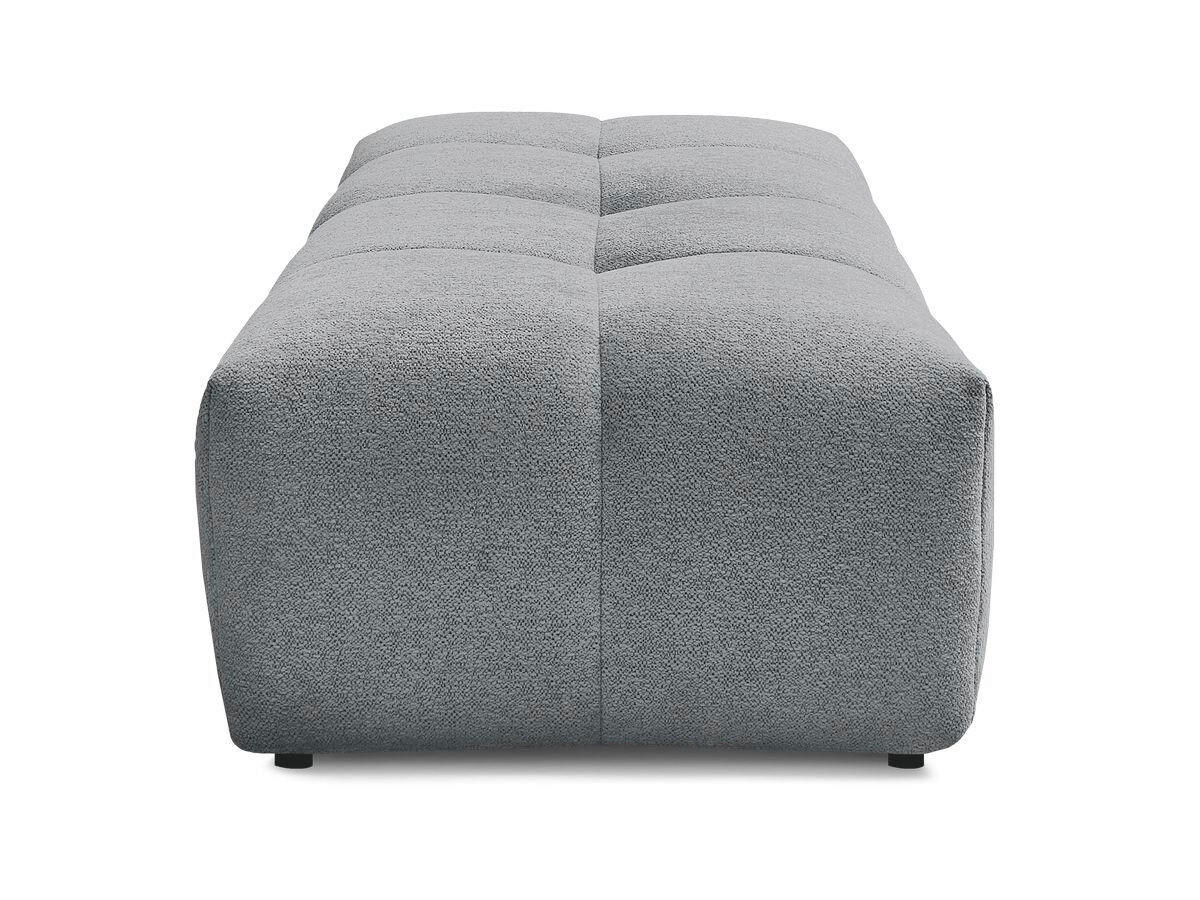 HOCKER EVEREST Flachgewebe Dunkelgrau  - Dunkelgrau/Schwarz, MODERN, Kunststoff/Textil (166/100/40cm)
