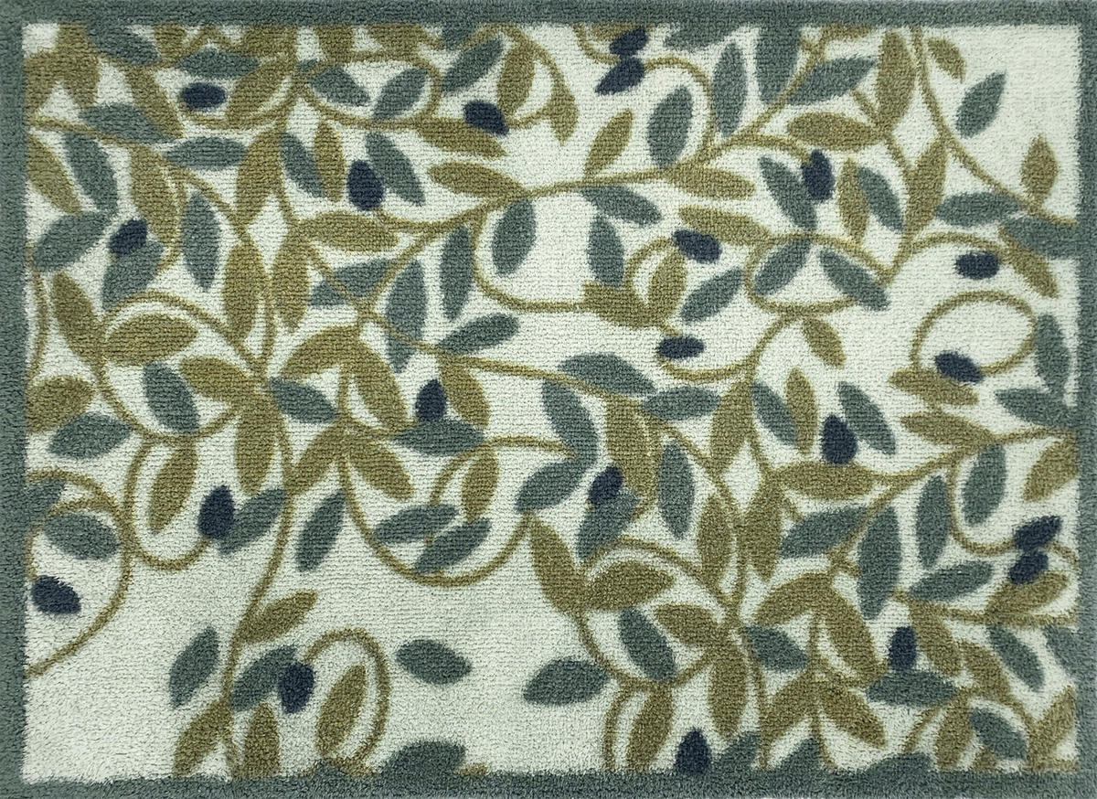 FUßMATTE  60/85 cm  Grün  - Grün, Design, Kunststoff/Textil (60/85cm) - wash+dry