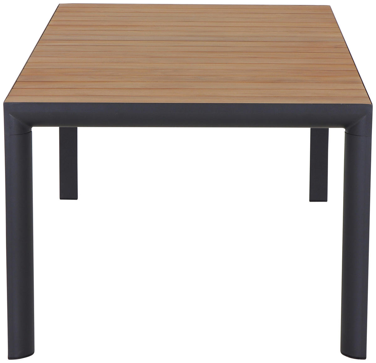 GARTENTISCH 180/100/74 cm Metall rechteckig  - Anthrazit/Teakfarben, Basics, Holz/Metall (180/100/74cm) - Siena Garden
