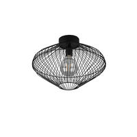 STROPNA SVETILKA Cobain 38/26 cm   - črna, Konvencionalno, kovina (38/26cm)