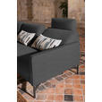 ECKSOFA in Flachgewebe Grau  - Anthrazit/Grau, Design, Textil/Metall (230/254cm) - Ambiente