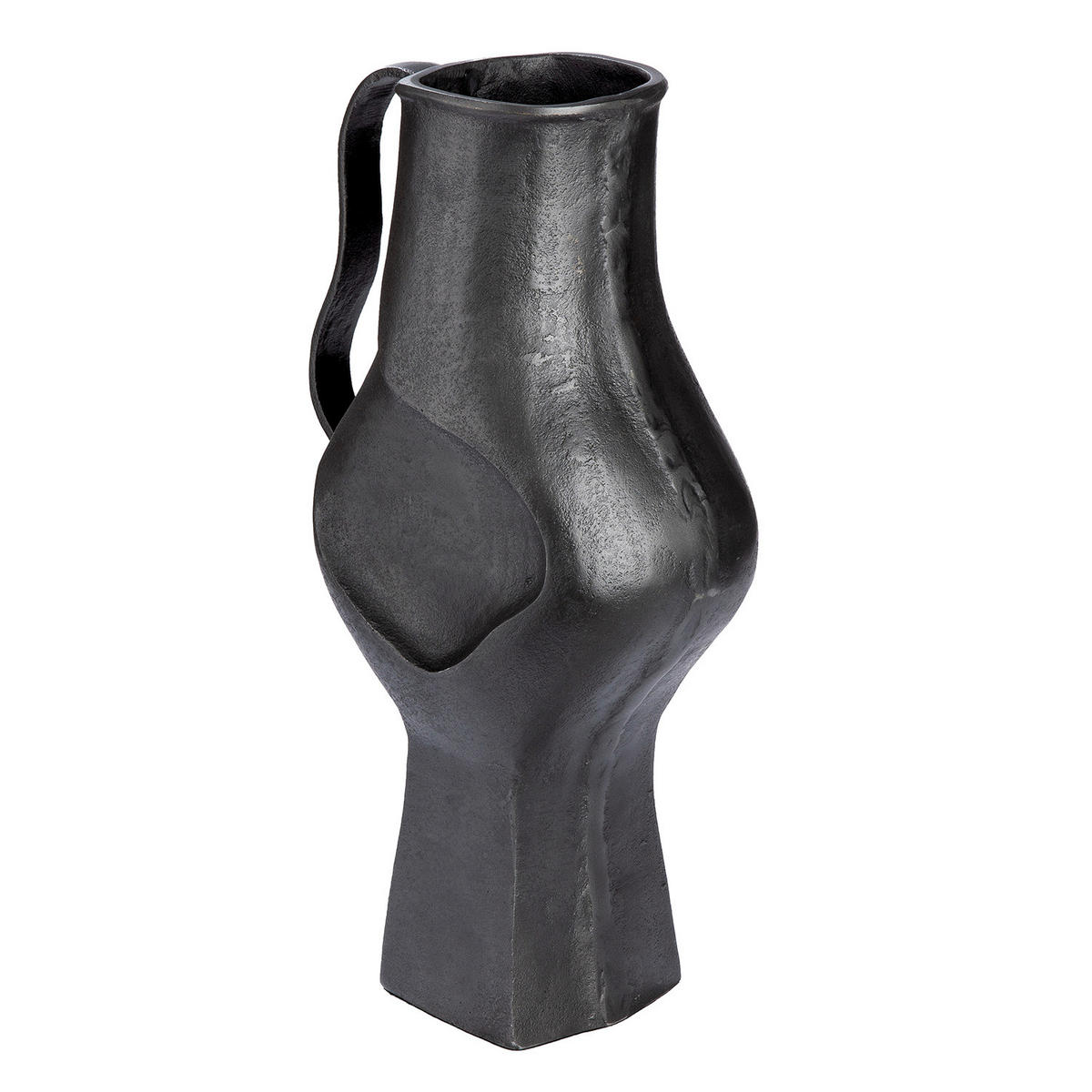 DEKOVASE  - Grau, Basics, Metall (24/43/15cm)