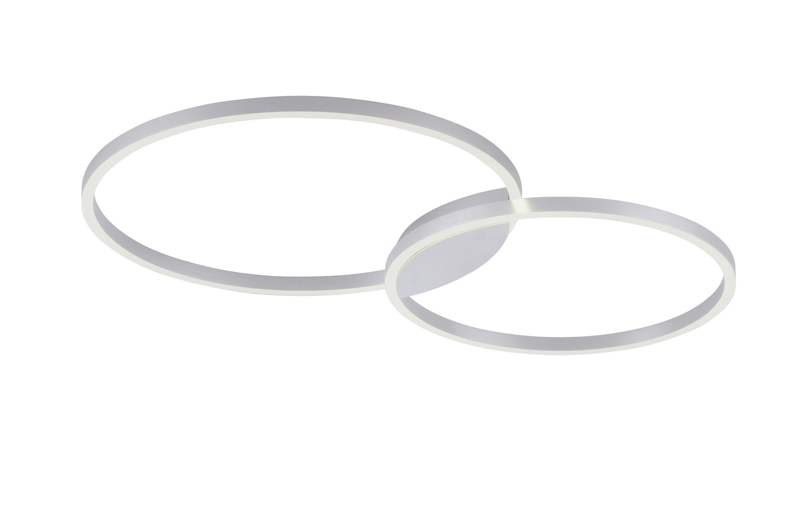 LED-DECKENLEUCHTE  Smart 96,4/60 cm   - Alufarben, Design, Metall (96,4/60cm) - Paul Neuhaus