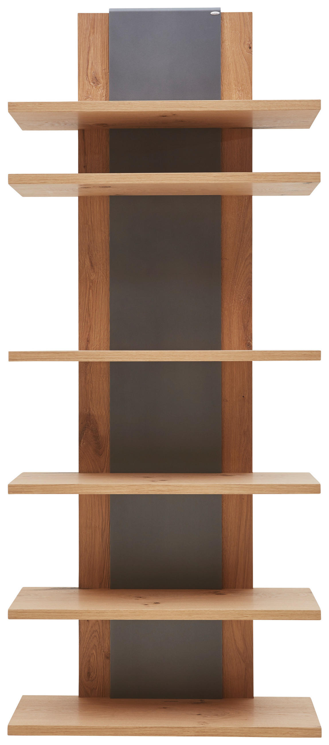 REGAL V-Taurino V-Taurino Anthrazit, Eichefarben  80/198,3/32,9 cm  - Eichefarben/Anthrazit, Natur, Holz/Metall (80/198,3/32,9cm) - Voglauer