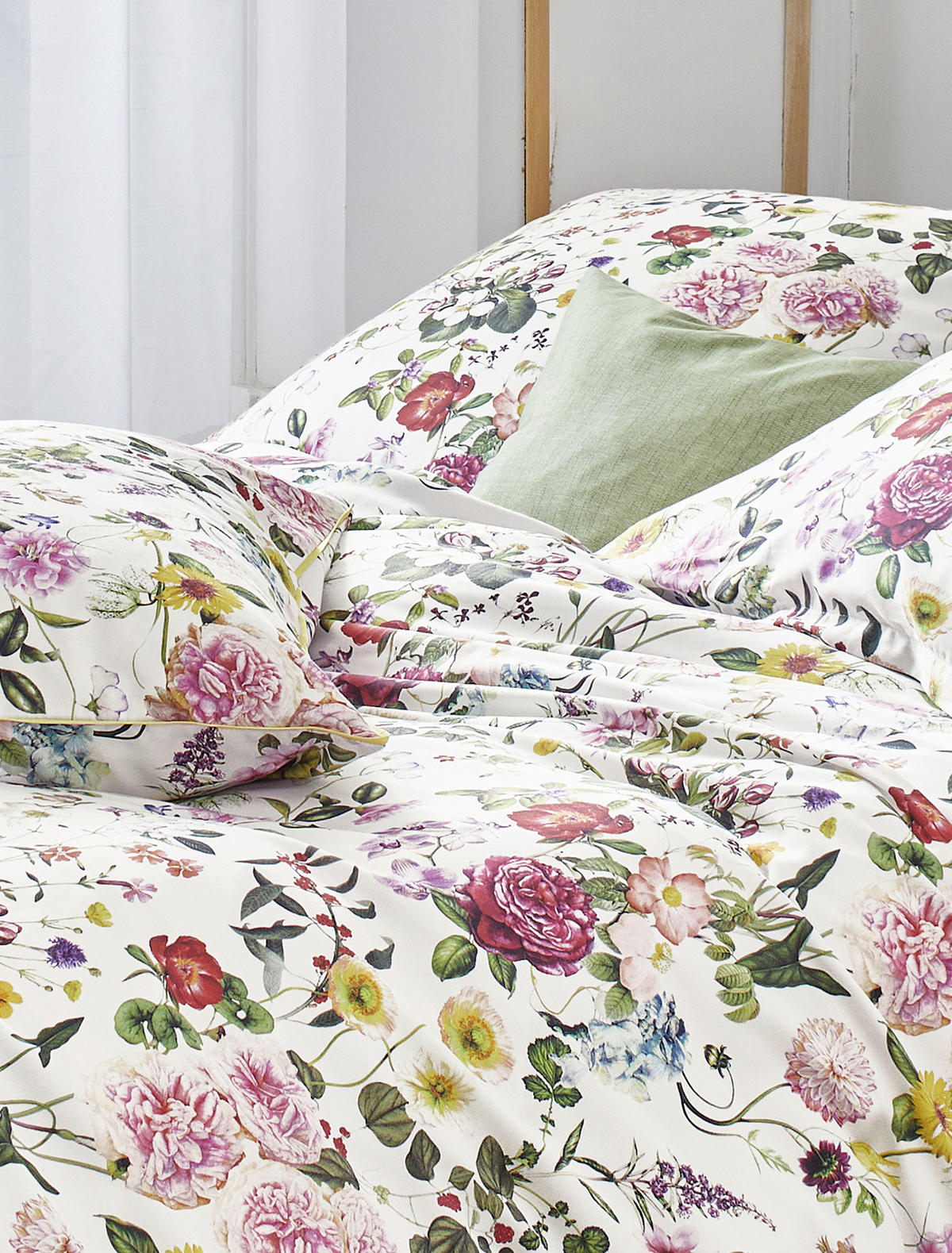 BETTWÄSCHE Makosatin 155/200 cm  - Weiß, KONVENTIONELL, Textil (155/200cm) - Irisette