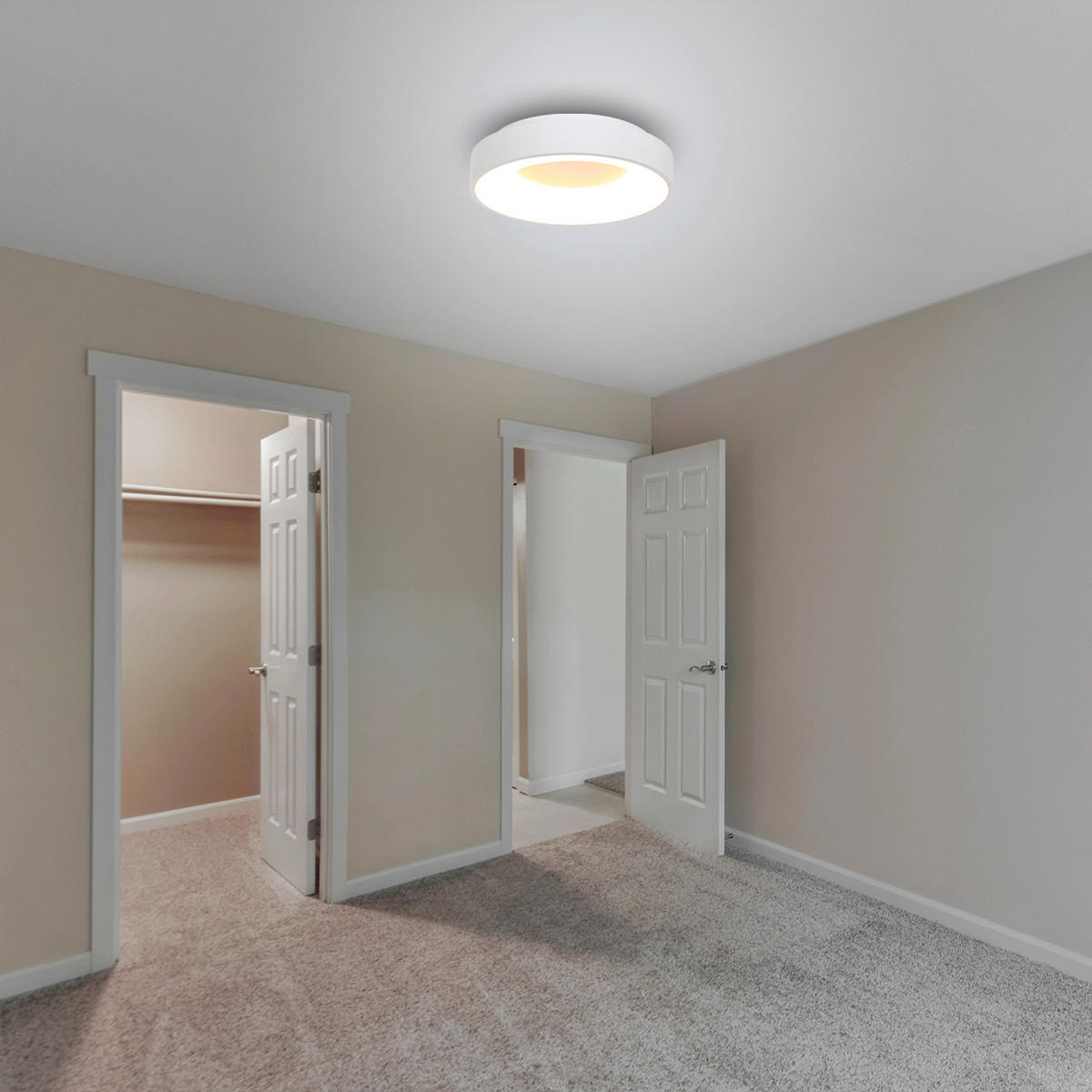 LED-DECKENLEUCHTE Ringlede 30/9 cm   - Weiß, Basics, Kunststoff/Metall (30/9cm)