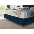 BOXSPRINGBETT 180/200 cm  in Blau  - Blau/Schwarz, Design, Kunststoff/Textil (180/200cm) - Johann Jakob