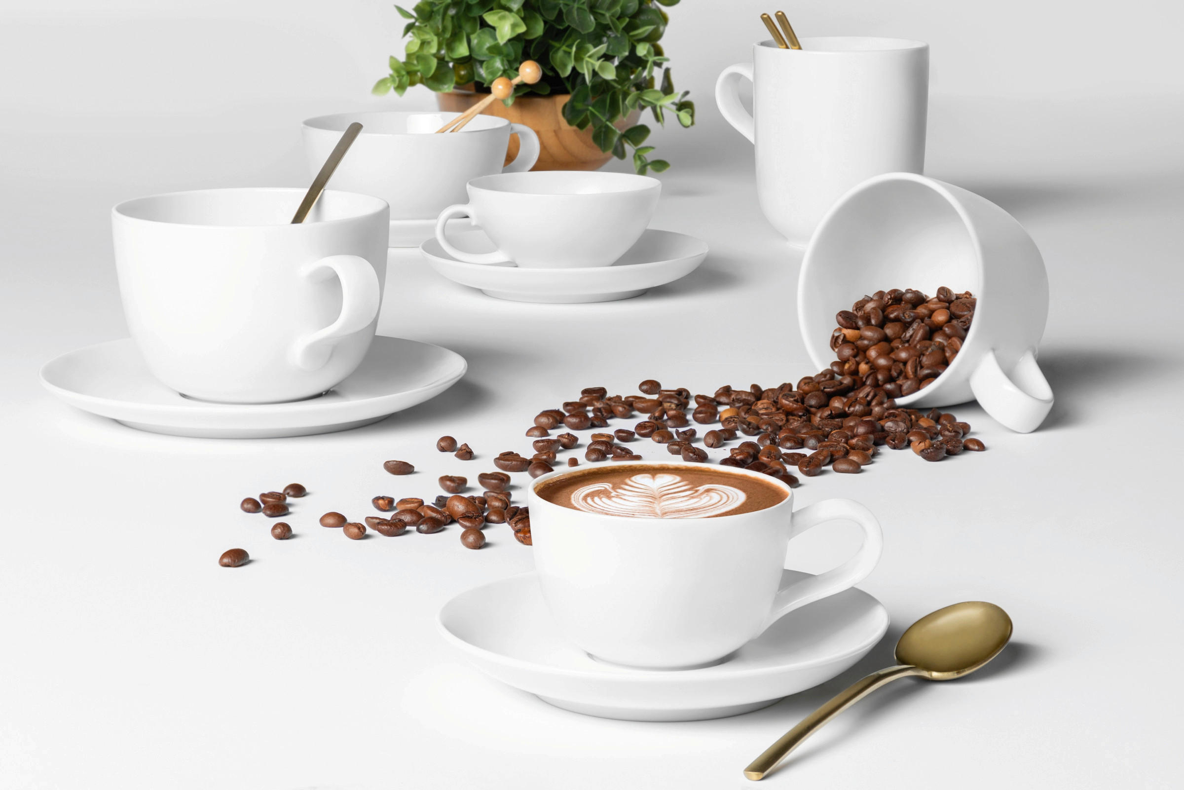 ŠÁLEK NA KÁVU porcelán keramika  - bílá, Design, keramika (0,26l) - Seltmann Weiden