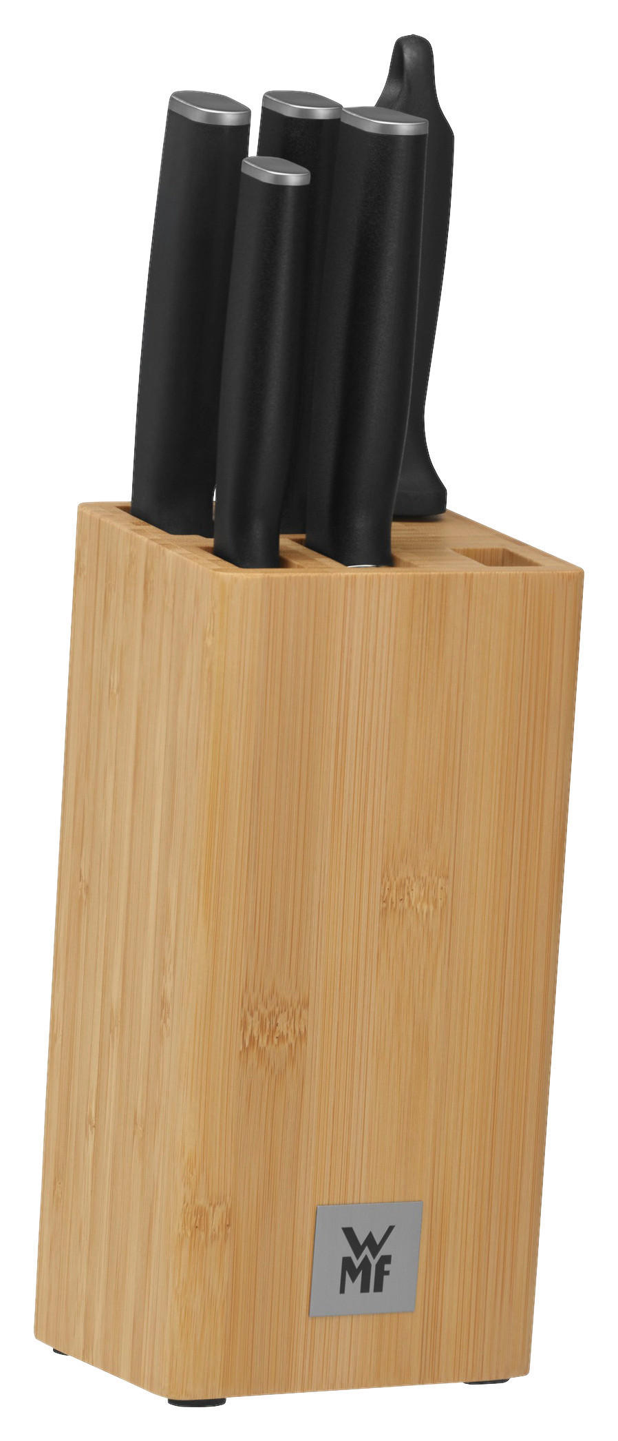 MESSERBLOCK Kineo 6-teilig - Silberfarben/Schwarz, Basics, Holz/Kunststoff - WMF