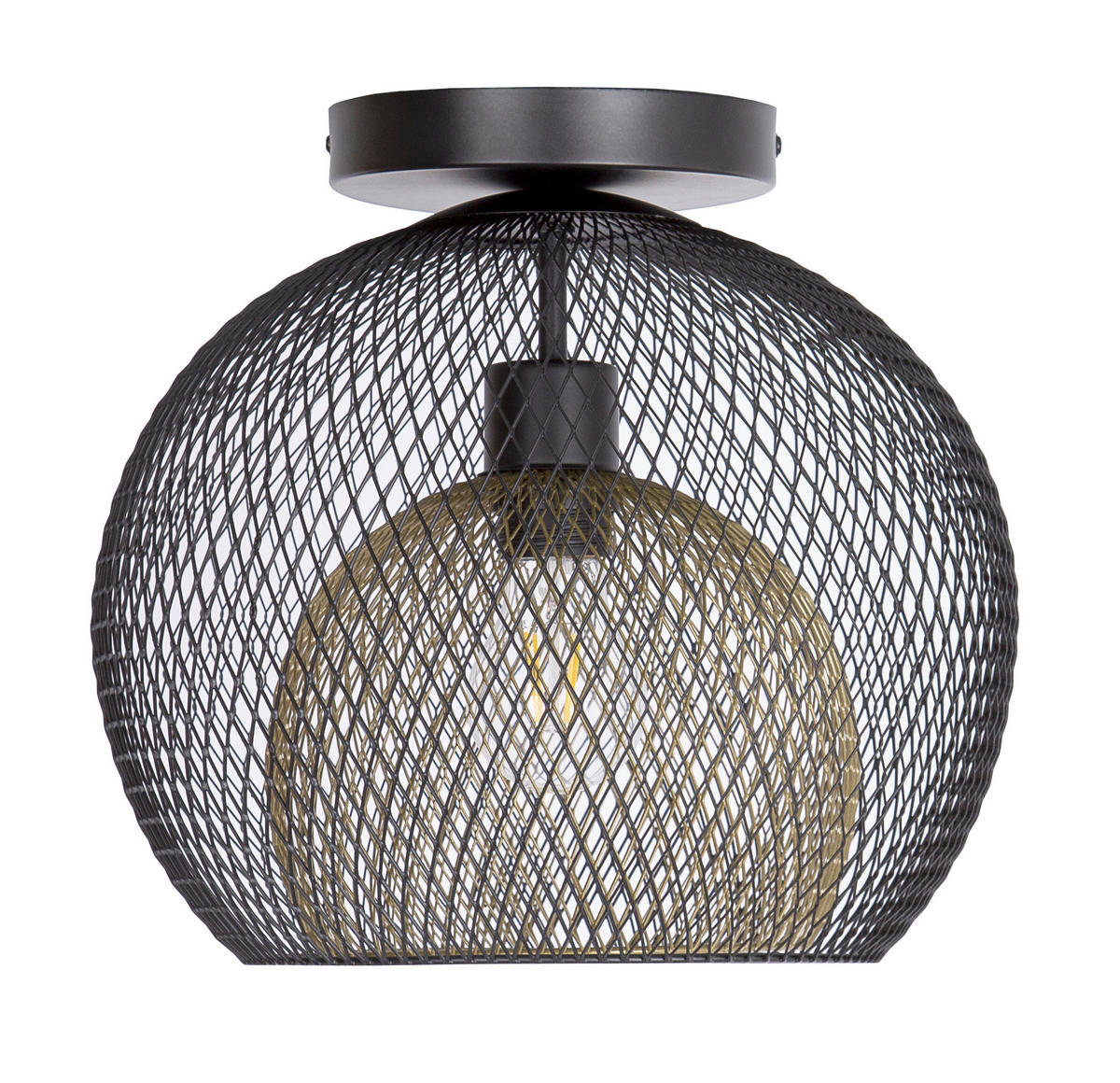 DECKENLEUCHTE Selina   - Goldfarben/Schwarz, Design, Metall (30/28,5cm)