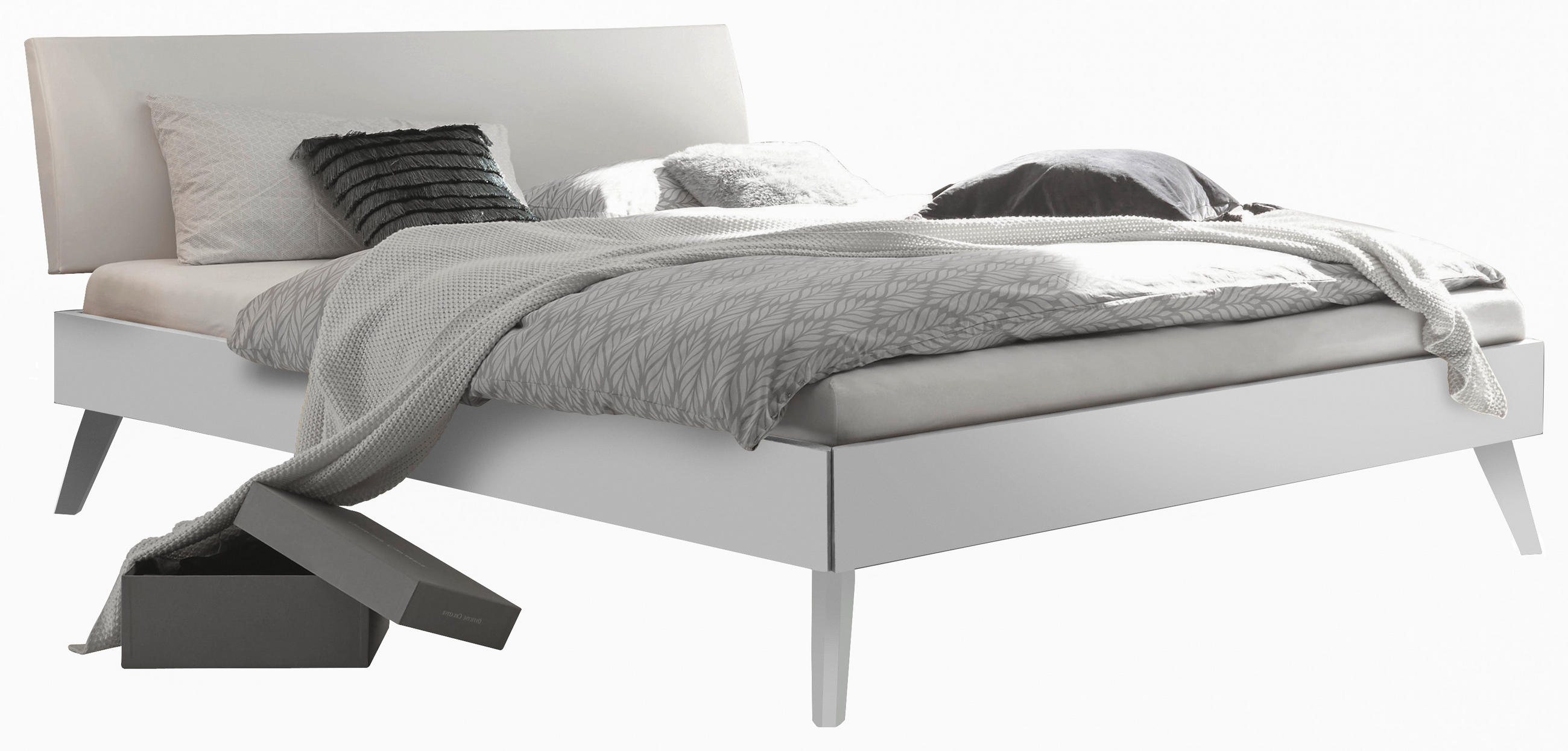 BETT 90/200 cm  in Weiß  - Weiß, Design (90/200cm) - Hasena