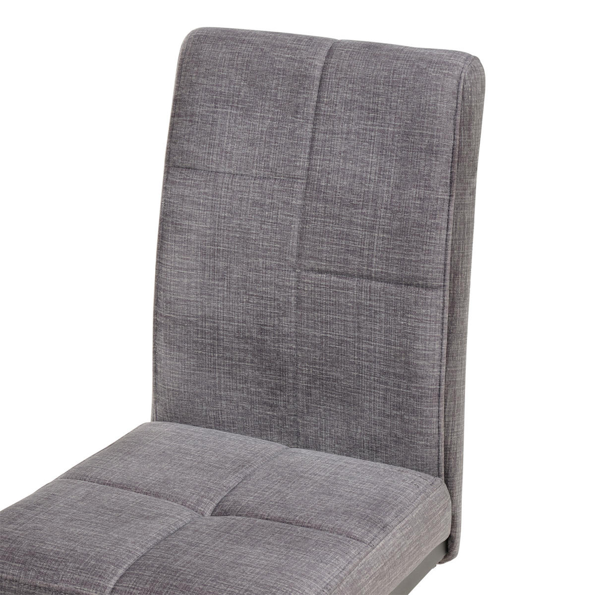 SCHWINGSTUHL , , Leinenoptik  - Dunkelgrau/Schwarz, KONVENTIONELL, Textil/Metall (41/98/55cm) - MID.YOU