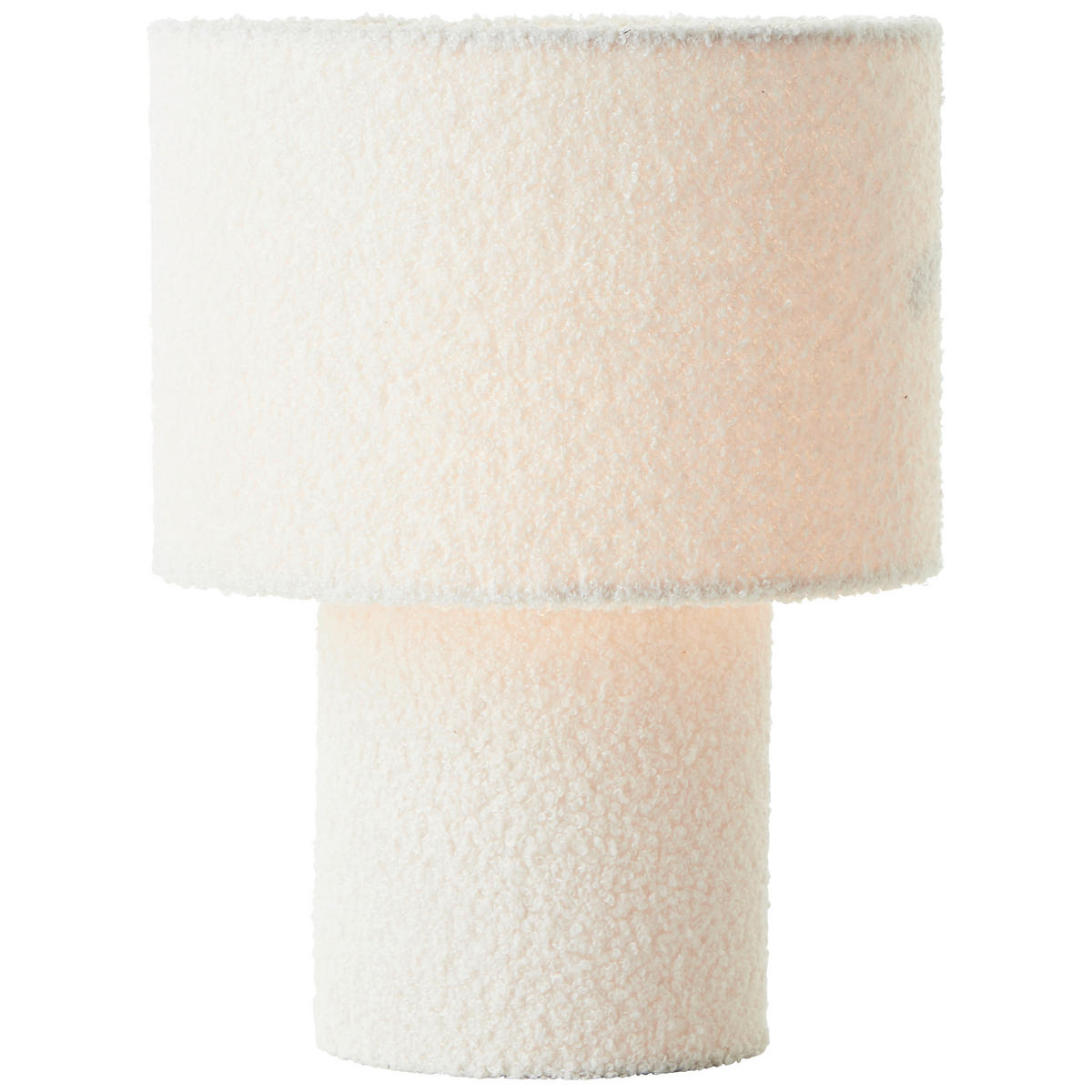 TISCHLEUCHTE 23/30 cm   - Beige, Basics, Textil/Metall (23/30cm)
