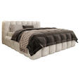 POLSTERBETT Cloudy Lattenrost, Bettkasten 180/200 cm  in Creme  - Birkefarben/Creme, Trend, Holz/Kunststoff (180/200cm) - Esposa