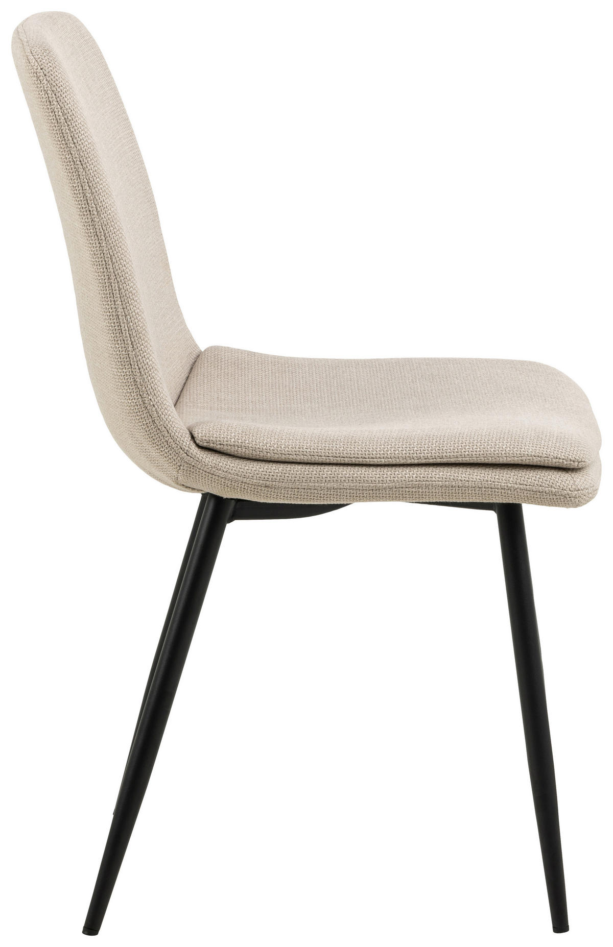 STOLICA  bež  tekstil      - bež/crna, Design, tekstil/metal (46/85,5/55cm) - MID.YOU