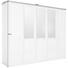 DREHTÜRENSCHRANK in Grau, Weiß - Weiß/Grau, LIFESTYLE, Glas/Holzwerkstoff (255/209/60cm) - Hom`in DREHTÜRENSCHRANK in Grau, Weiß - Weiß/Grau, LIFESTYLE, Glas/Holzwerkstoff (255/209/60cm) - Hom`in