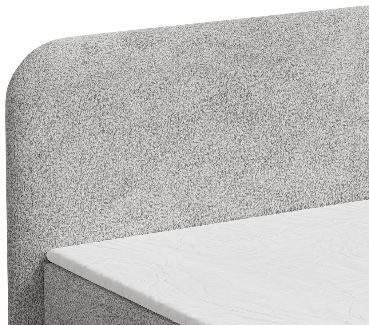 BOXBETT 140/200 cm,  in Grau, Bettkasten, Topper,  - Schwarz/Grau, MODERN, Holz/Kunststoff (140/200cm) - MID.YOU