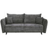 SOFA LEŽAJ antracit  - crna/antracit, Konvencionalno, tekstil/drvo (238/99/108cm) - Carryhome