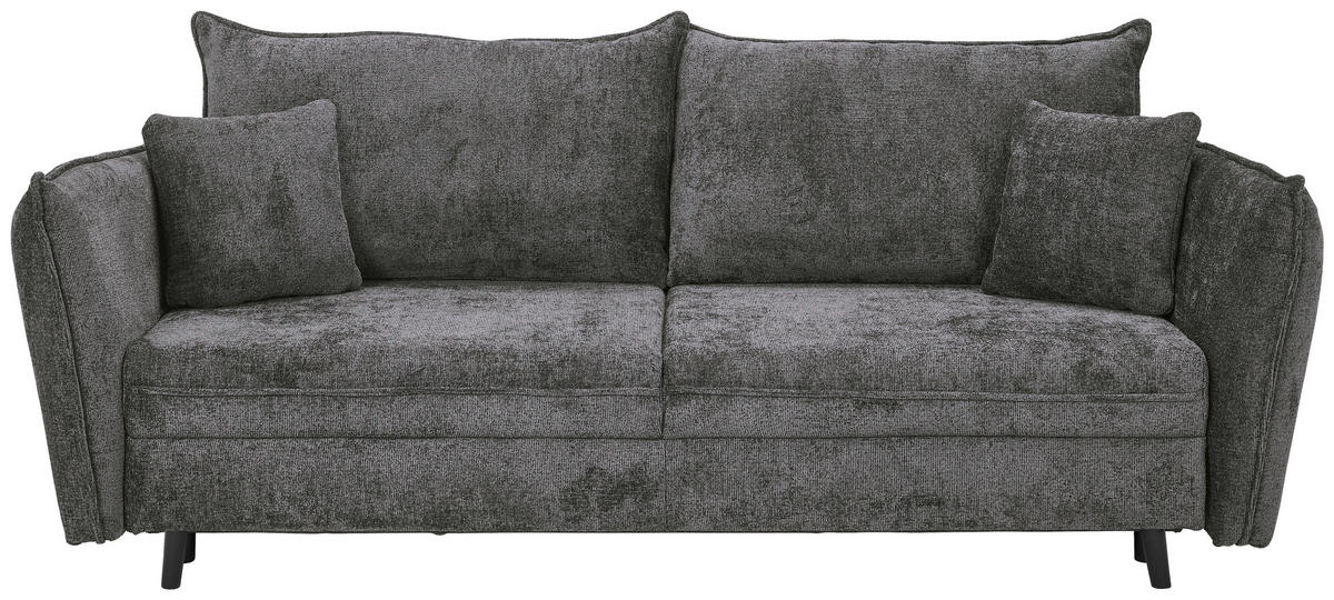 SOFA LEŽAJ antracit  - crna/antracit, Konvencionalno, tekstil/drvo (238/99/108cm) - Carryhome