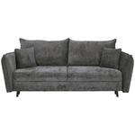 SCHLAFSOFA  in Chenille Anthrazit  - Anthrazit/Schwarz, KONVENTIONELL, Holz/Textil (238/99/108cm) - Carryhome