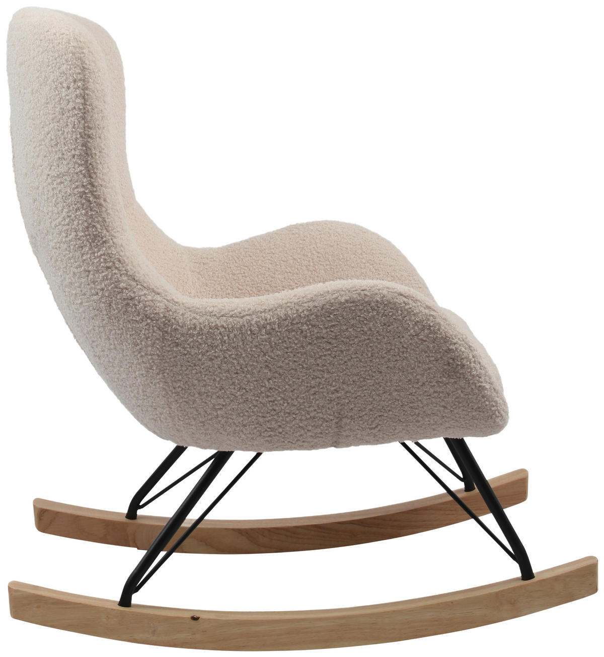 KINDER-SCHAUKELSTUHL - Creme, Basics, Holz/Textil (55/70/63cm) - Livetastic