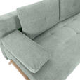 SCHLAFSOFA  in Flachgewebe Hellgrau  - Buchefarben/Hellgrau, KONVENTIONELL, Holz/Textil (204/75/100cm) - Carryhome