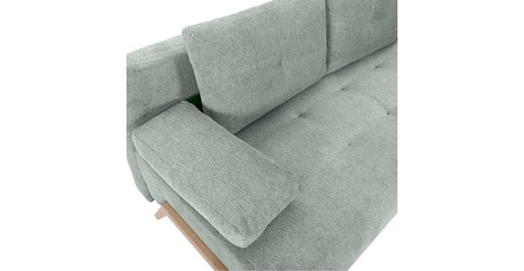 SCHLAFSOFA  in Flachgewebe Hellgrau  - Buchefarben/Hellgrau, KONVENTIONELL, Holz/Textil (204/75/100cm) - Carryhome