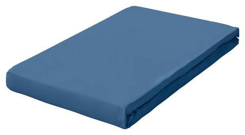 TOPPER-SPANNLEINTUCH 180-200/200-220 cm Jersey  - Blau, Basics, Textil (180-200/200-220cm) - Schlafgut