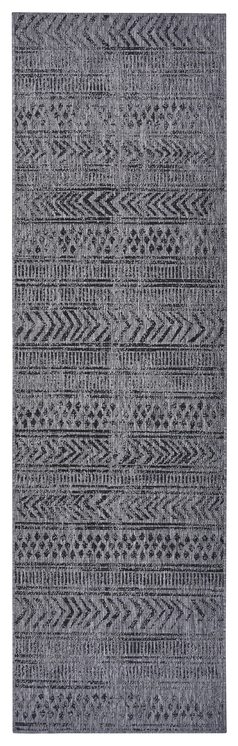 LÄUFER 80/350 cm Twin Supreme  - Schwarz/Grau, Design, Kunststoff (80/350cm) - Hanse Home