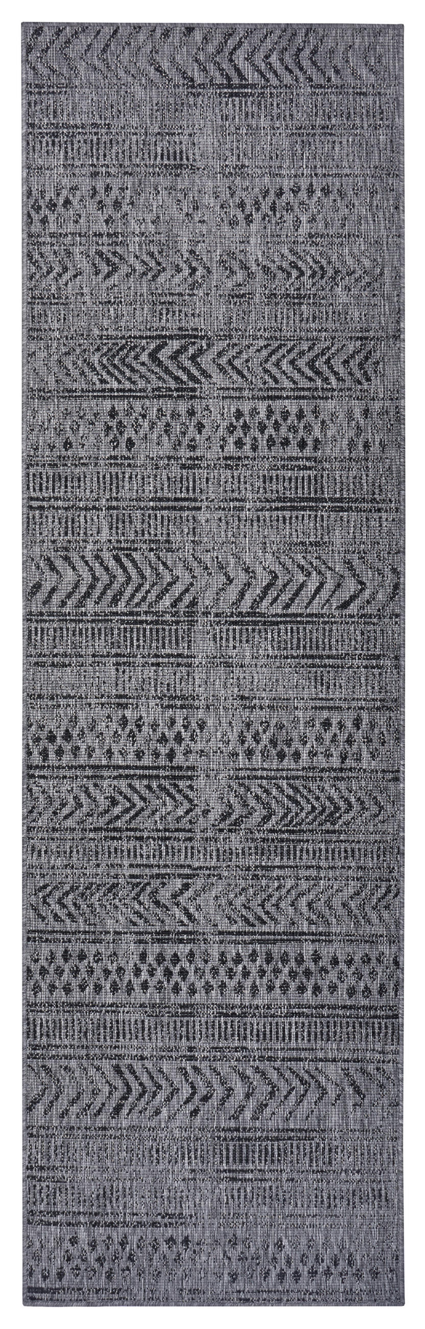 LÄUFER 80/350 cm Twin Supreme  - Schwarz/Grau, Design, Kunststoff (80/350cm) - Hanse Home