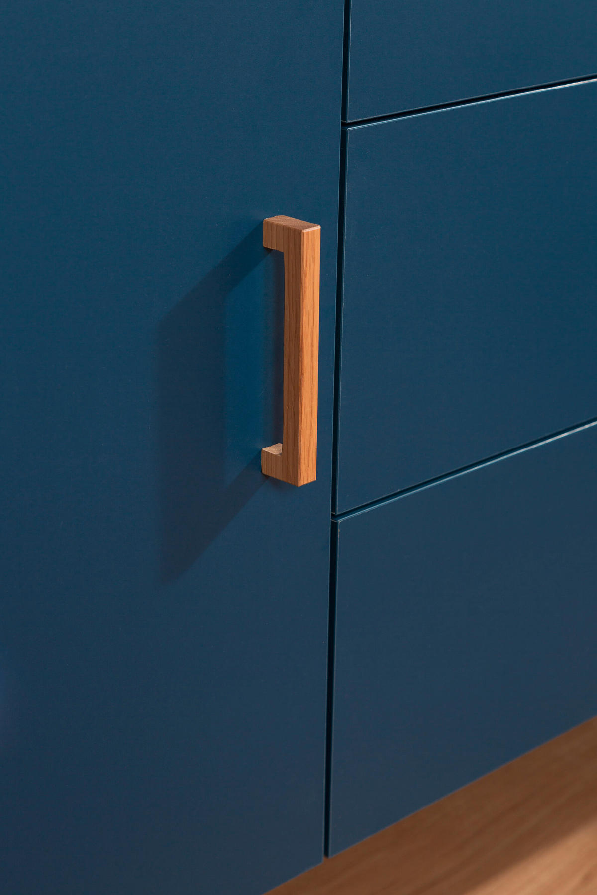 WICKELKOMMODE Bold Blue 2023 Naturfarben, Dunkelblau  - Dunkelblau/Naturfarben, Design, Holz/Holzwerkstoff (137/77/98cm) - Childhome