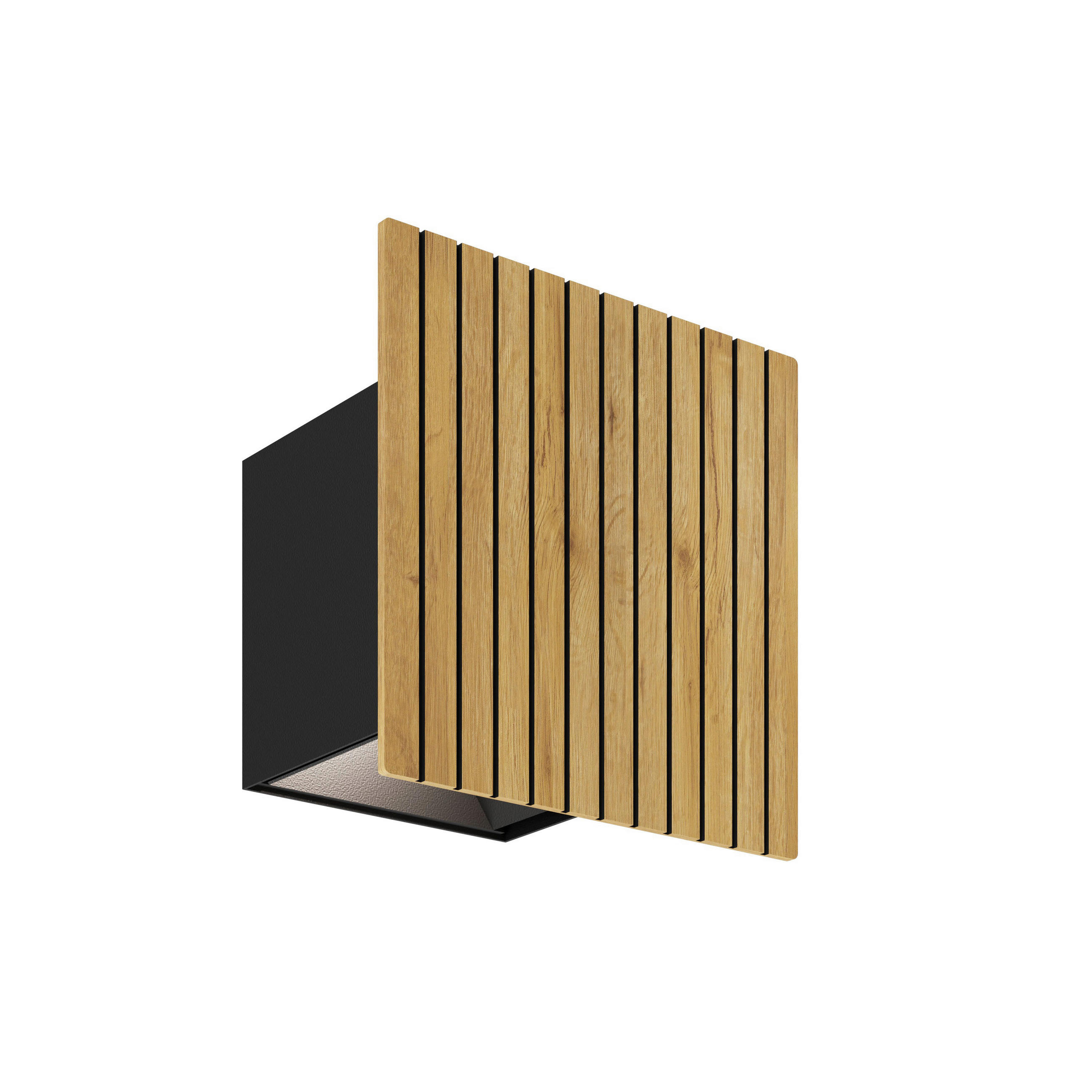 Waldwelt Led-Wandleuchte Saalbach Eiche 15x15x15 cm