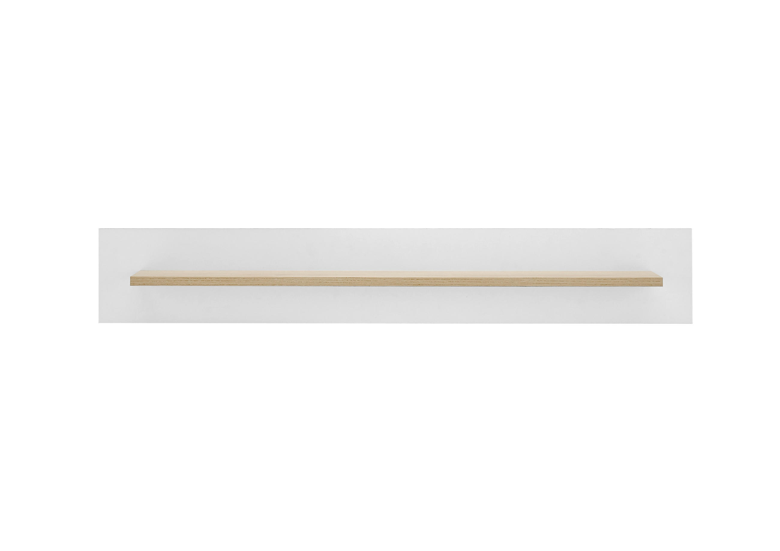 WANDBOARD Eichefarben, Weiß  - Eichefarben/Weiß, Design, Holzwerkstoff (107/20/17cm) - MID.YOU