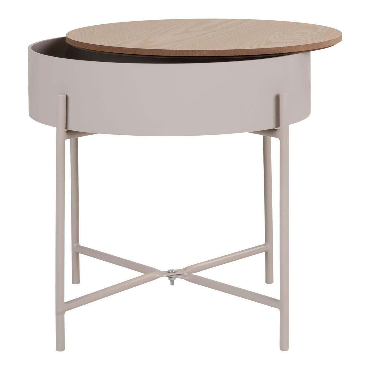 BEISTELLTISCH Beige  - Beige, Design, Kunststoff/Metall (40/40/40cm)