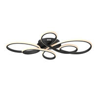 LED-DECKENLEUCHTE Matar 88 cm  - Schwarz, Design, Kunststoff/Metall (88cm) - Novel