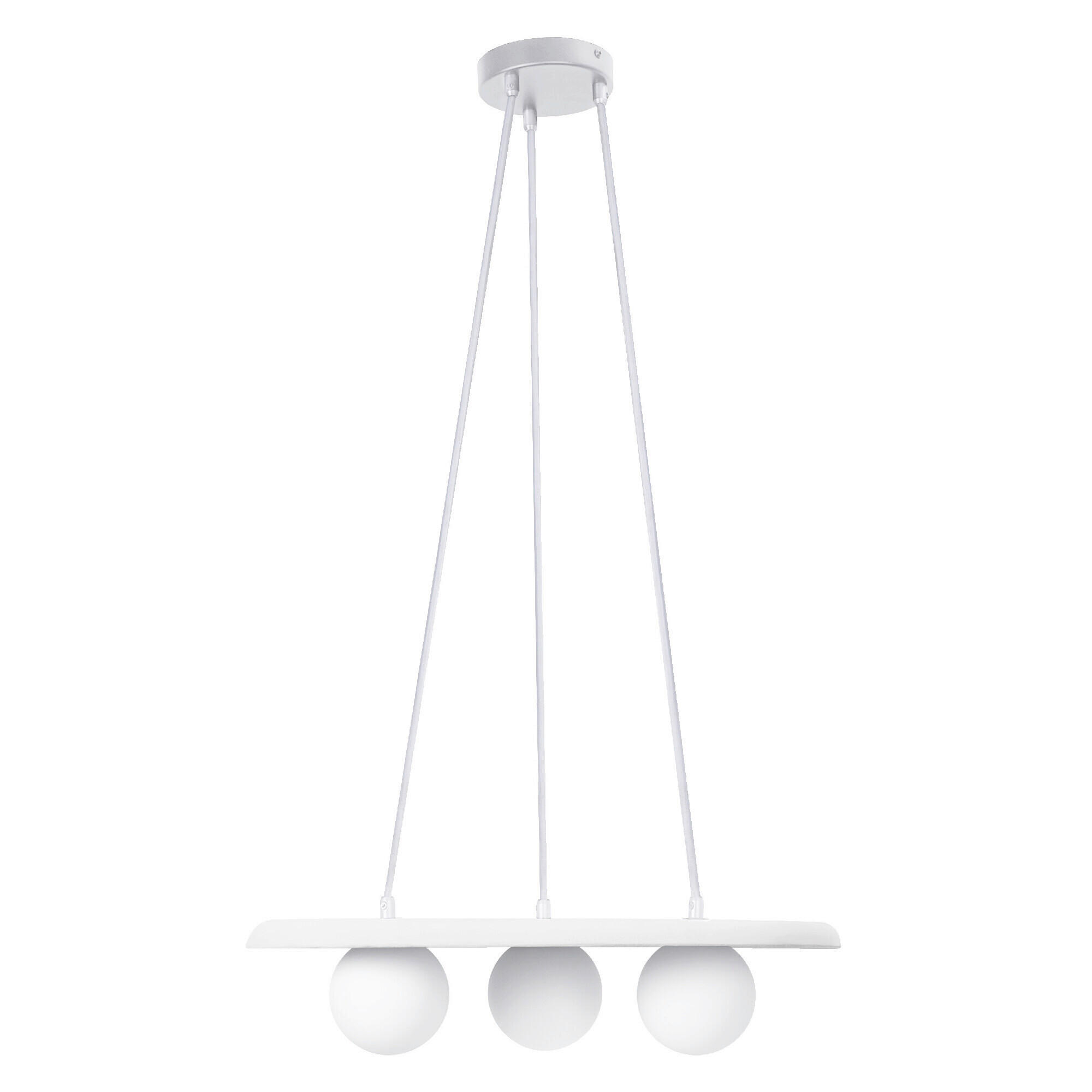 PENDELLEUCHTE 50/38,5/150 cm   - Weiß, Natur, Glas/Stein (50/38,5/150cm) - Ledvance