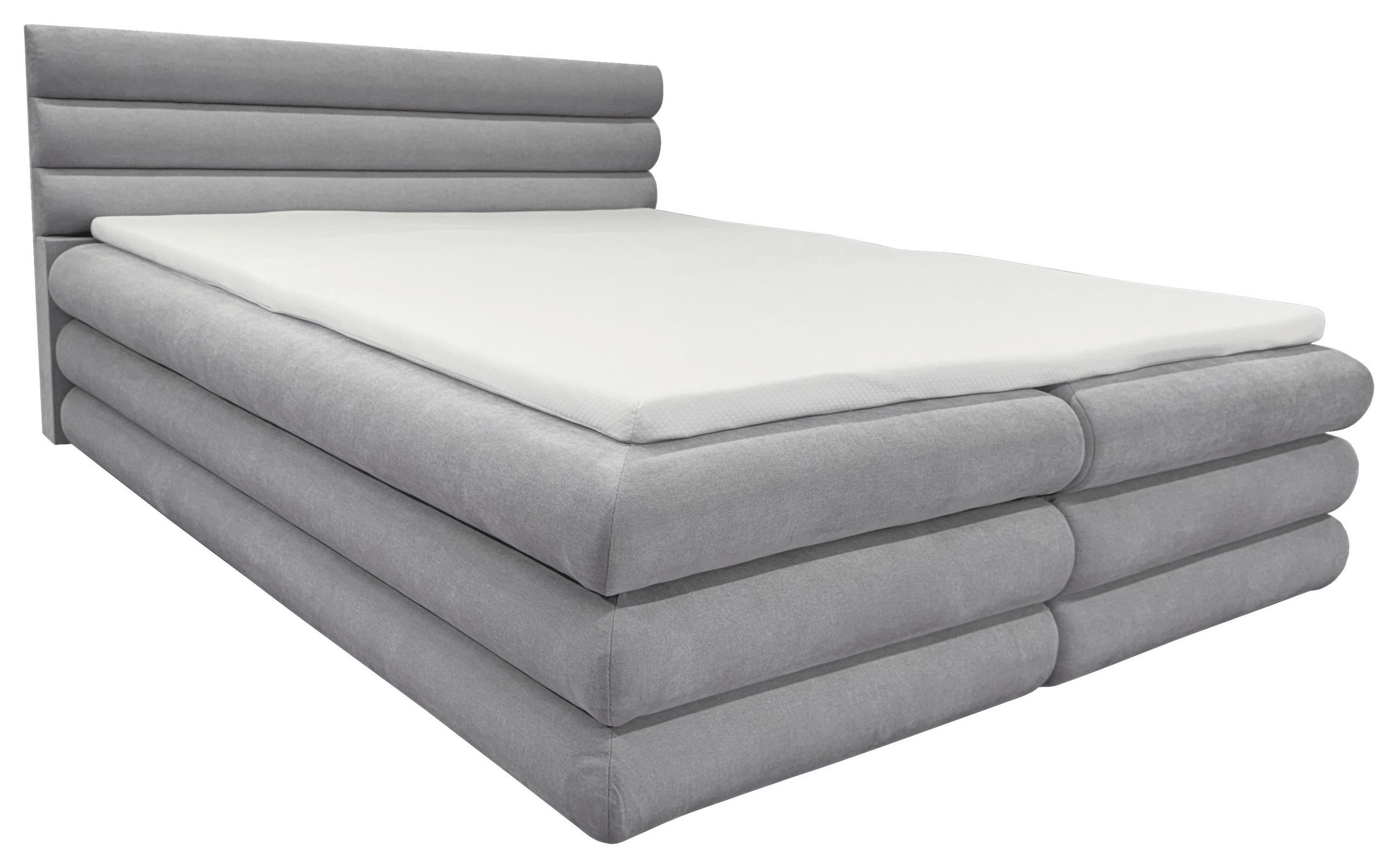 BOXBETT 160/200 cm  in Grau  - Grau, MODERN, Textil (160/200cm) - Livetastic