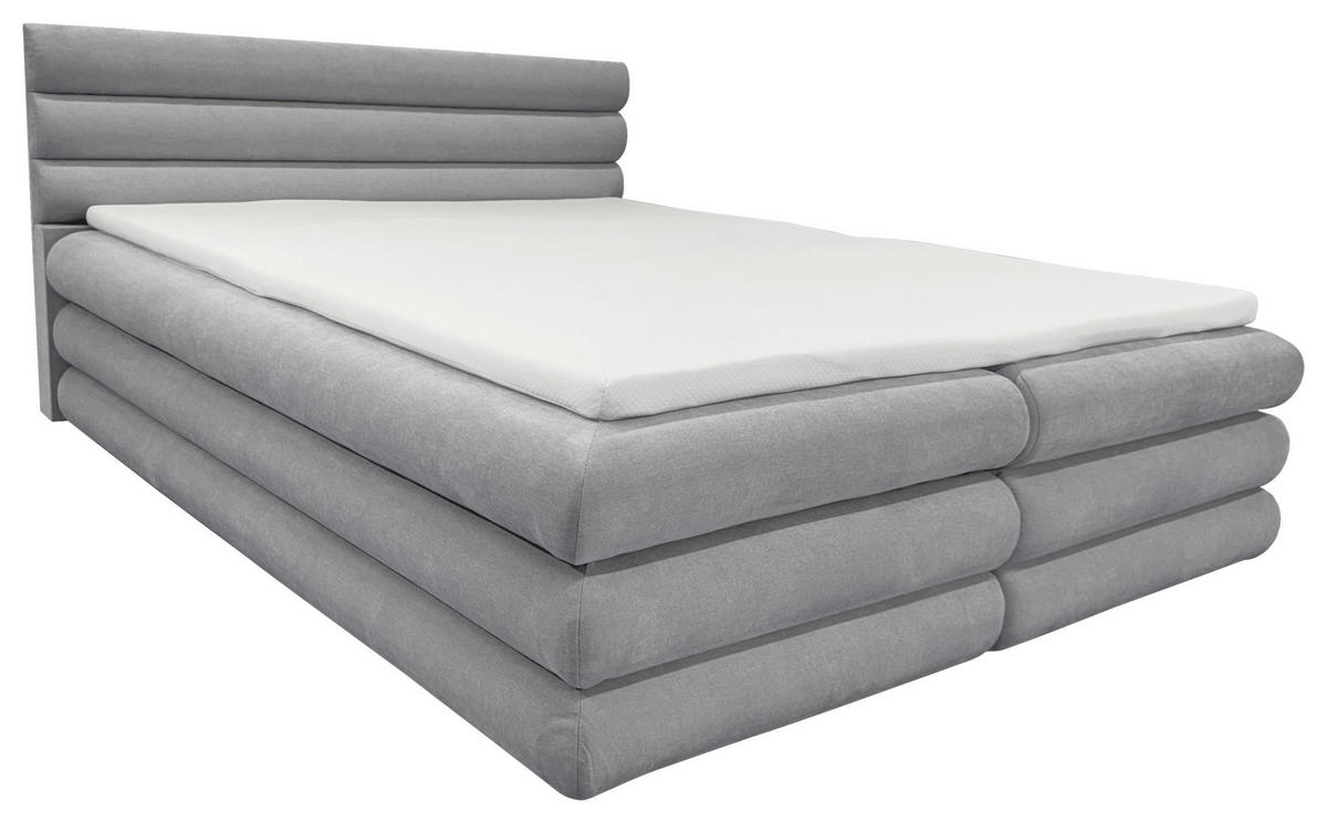 BOXBETT 180/200 cm  in Grau  - Grau, MODERN, Textil (180/200cm) - Livetastic