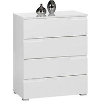 KOMODA, biela, biela s vysokým leskom, 65/80/40 cm - biela/biela s vysokým leskom, Design, kompozitné drevo/plast (65/80/40cm) - Dieter Knoll