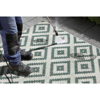 OUTDOORTEPPICH 80/150 cm Twin Creme, Grün  - Creme/Grün, Basics, Kunststoff (80/150cm)