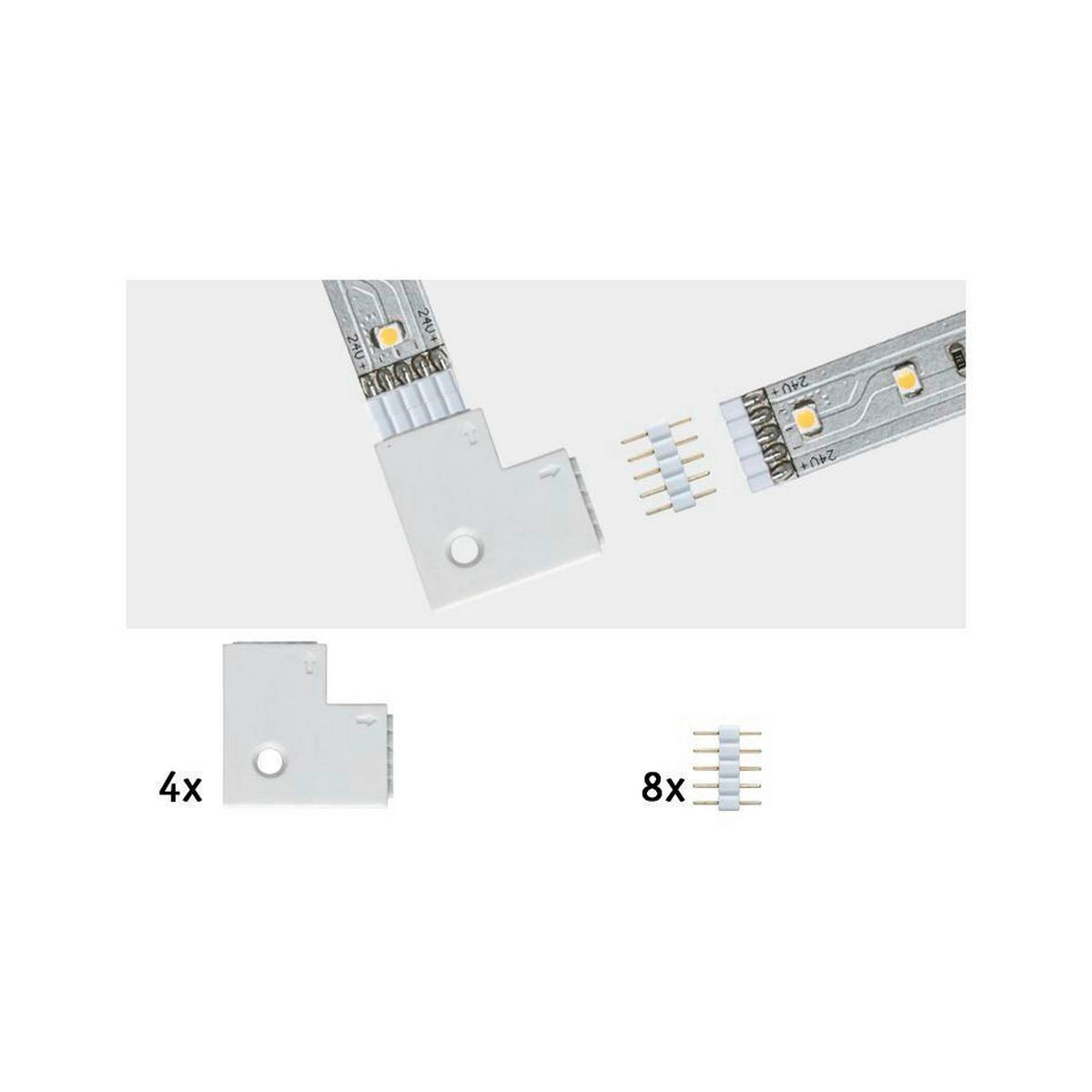 LED-STRIP 70616 2,5/0,45 cm   - Weiß, Basics, Kunststoff (2,5/0,45cm) - Paulmann