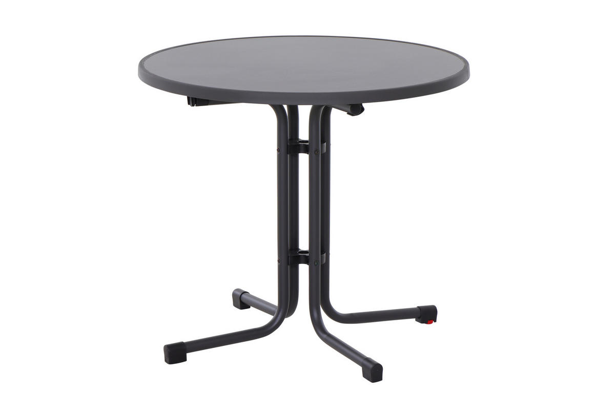 GARTENGARNITUR 3-teilig Stahl  - Taupe/Anthrazit, Basics, Kunststoff/Metall (80/80/80cm) - Siena Garden