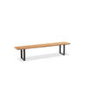 GARTENBANK 160/46/40 cm  in Teakfarben  - Anthrazit/Teakfarben, Design, Holz/Metall (160/46/40cm)