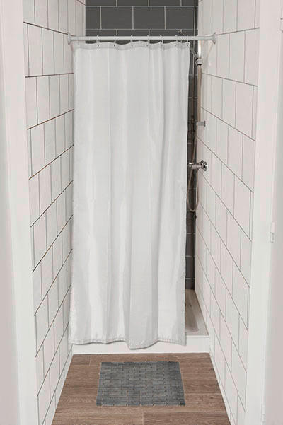 KOPALNIŠKA ZAVESA  TENDANCE   180/120 cm          bela  - bela, Konvencionalno, umetna masa (180/120cm) - Homeware