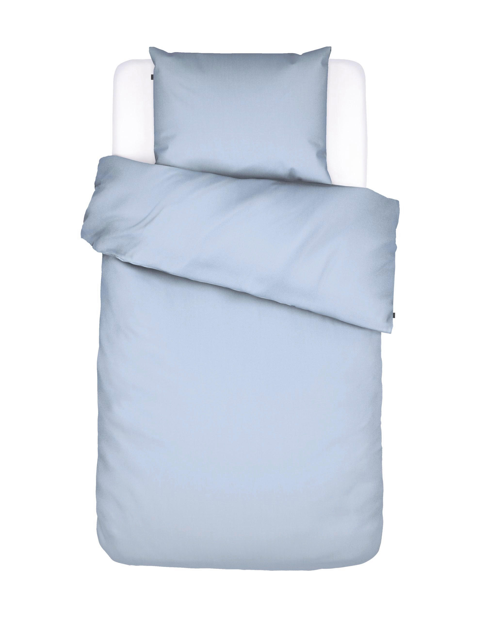 BETTWÄSCHE Minte Satin 135/200 cm  - Pastellblau, Basics, Textil (135/200cm) - Essenza