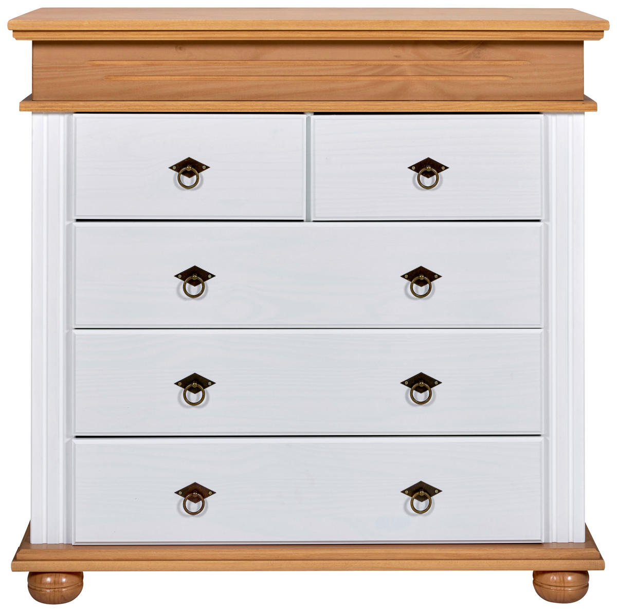 KOMMODE  in 101/99/46 cm  - Eichefarben/Schwarz, LIFESTYLE, Holz/Metall (101/99/46cm) - Ti'me